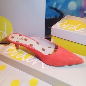 Womens Boden Tyra Kitten Heel Mules
